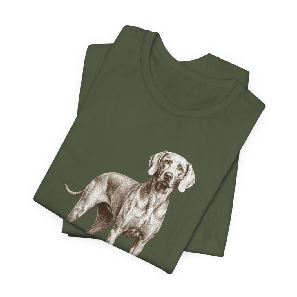 Weimaraner Dad Shirt, Vintage Dog Sketch Tee, Dog Dad Gift