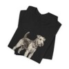 Welsh Terrier Dad Shirt, Vintage Dog Sketch Tee, Dog Dad Gift