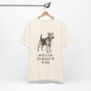Welsh Terrier Dad Shirt, Vintage Dog Sketch Tee, Dog Dad Gift