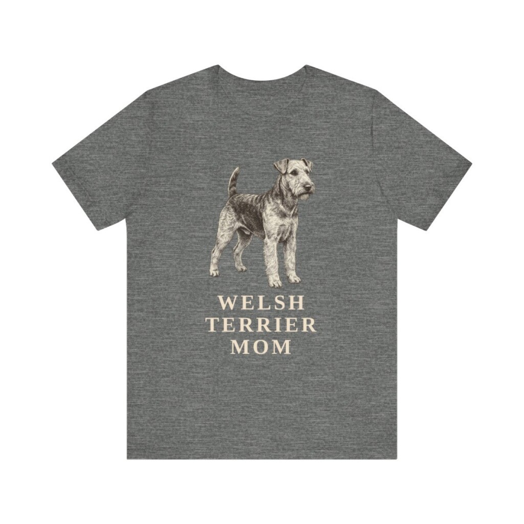 Welsh Terrier Mom Shirt, Vintage Dog Sketch Tee, Dog Mom Gift Welsh Terrier Mom Shirt, Vintage Dog Sketch Tee, Dog Mom Gift
