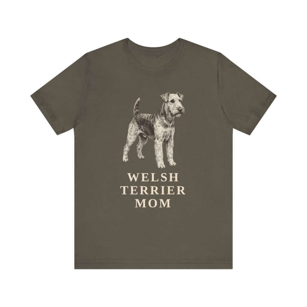Welsh Terrier Mom Shirt, Vintage Dog Sketch Tee, Dog Mom Gift Welsh Terrier Mom Shirt, Vintage Dog Sketch Tee, Dog Mom Gift