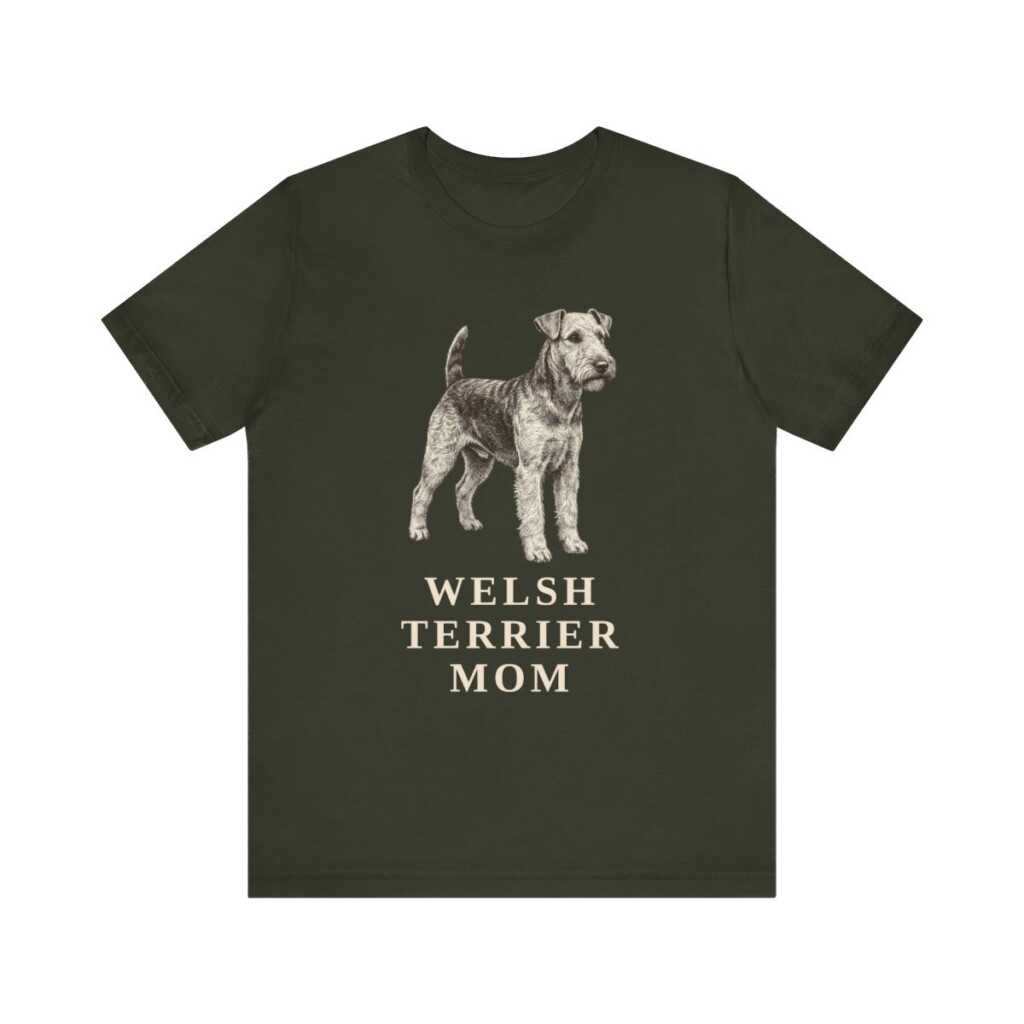 Welsh Terrier Mom Shirt, Vintage Dog Sketch Tee, Dog Mom Gift Welsh Terrier Mom Shirt, Vintage Dog Sketch Tee, Dog Mom Gift