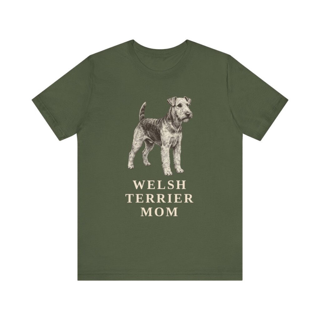 Welsh Terrier Mom Shirt, Vintage Dog Sketch Tee, Dog Mom Gift Welsh Terrier Mom Shirt, Vintage Dog Sketch Tee, Dog Mom Gift