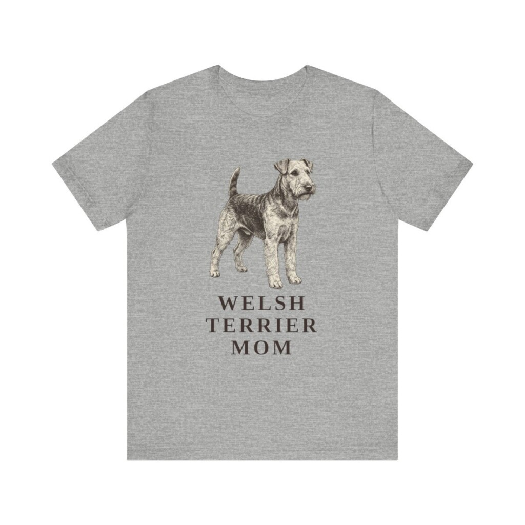 Welsh Terrier Mom Shirt, Vintage Dog Sketch Tee, Dog Mom Gift Welsh Terrier Mom Shirt, Vintage Dog Sketch Tee, Dog Mom Gift