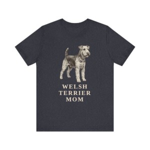 Welsh Terrier Mom Shirt, Vintage Dog Sketch Tee, Dog Mom Gift Welsh Terrier Mom Shirt, Vintage Dog Sketch Tee, Dog Mom Gift