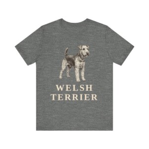 Welsh Terrier Lover Shirt, Vintage Dog Sketch Tee, Dog Lover Gift Welsh Terrier Lover Shirt, Vintage Dog Sketch Tee, Dog Lover Gift