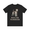 Welsh Terrier Lover Shirt, Vintage Dog Sketch Tee, Dog Lover Gift