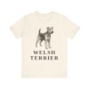 Welsh Terrier Lover Shirt, Vintage Dog Sketch Tee, Dog Lover Gift