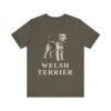Welsh Terrier Lover Shirt, Vintage Dog Sketch Tee, Dog Lover Gift