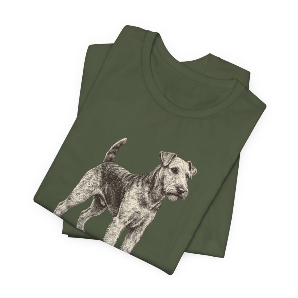 Welsh Terrier Lover Shirt, Vintage Dog Sketch Tee, Dog Lover Gift