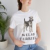 Welsh Terrier Lover Shirt, Vintage Dog Sketch Tee, Dog Lover Gift