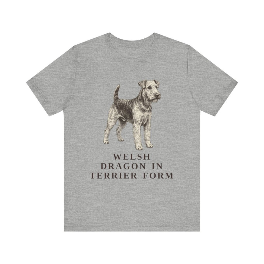Welsh Terrier Humor Shirt, Vintage Dog Sketch Tee, Dog Humor Gift