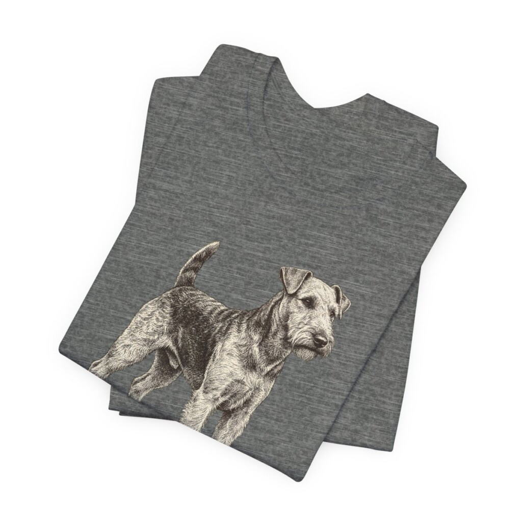 Welsh Terrier Humor Shirt, Vintage Dog Sketch Tee, Dog Humor Gift