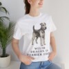 Welsh Terrier Humor Shirt, Vintage Dog Sketch Tee, Dog Humor Gift