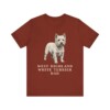 West Highland White Terrier Dad Shirt, Vintage Dog Sketch Tee, Dog Dad Gift