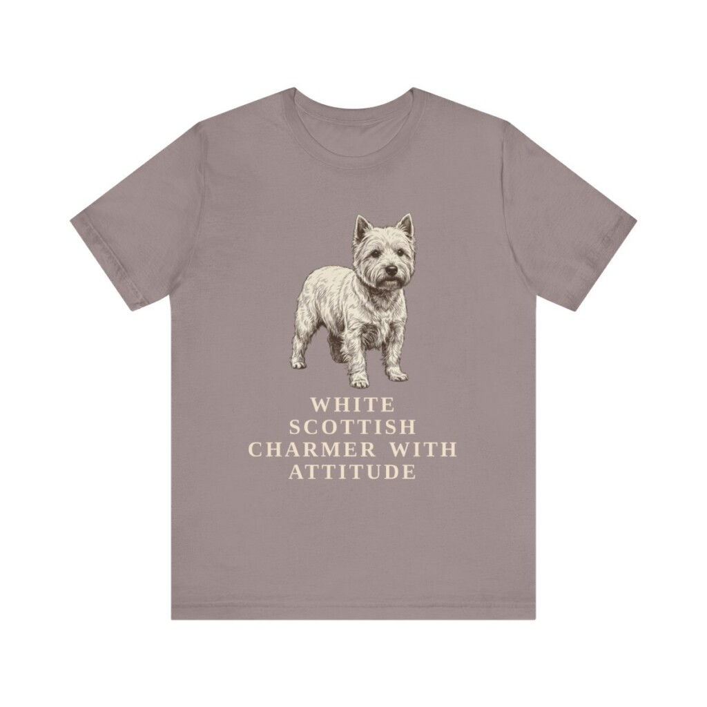 West Highland White Terrier Humor Shirt, Vintage Dog Sketch Tee, Dog Humor Gift