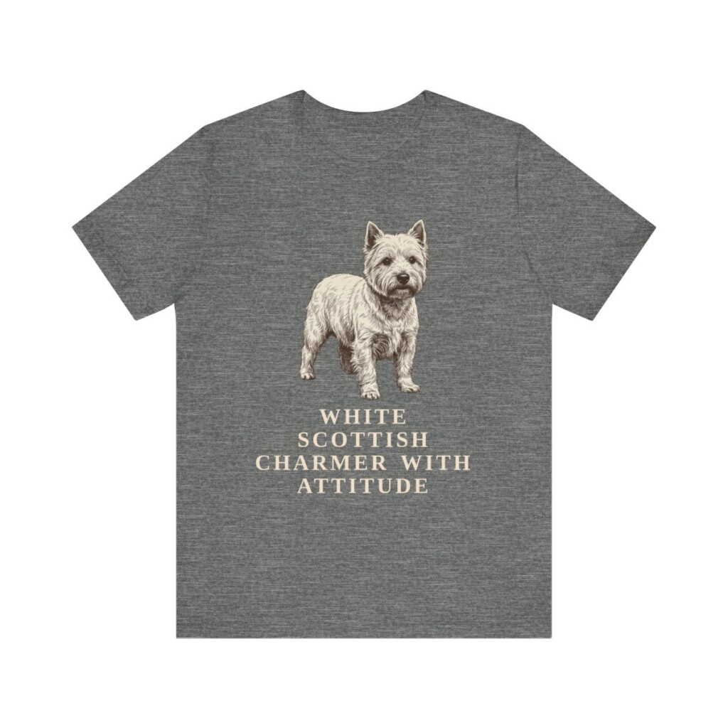 West Highland White Terrier Humor Shirt, Vintage Dog Sketch Tee, Dog Humor Gift