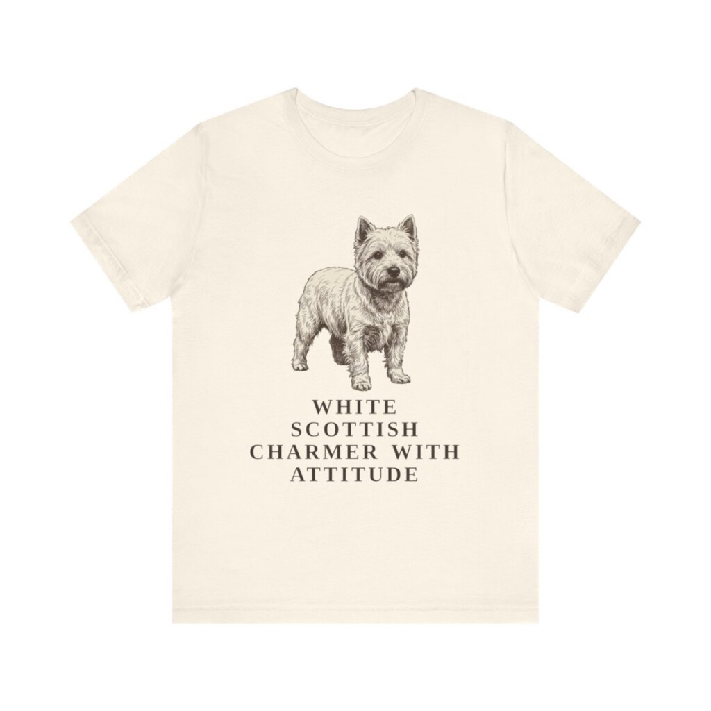 West Highland White Terrier Humor Shirt, Vintage Dog Sketch Tee, Dog Humor Gift