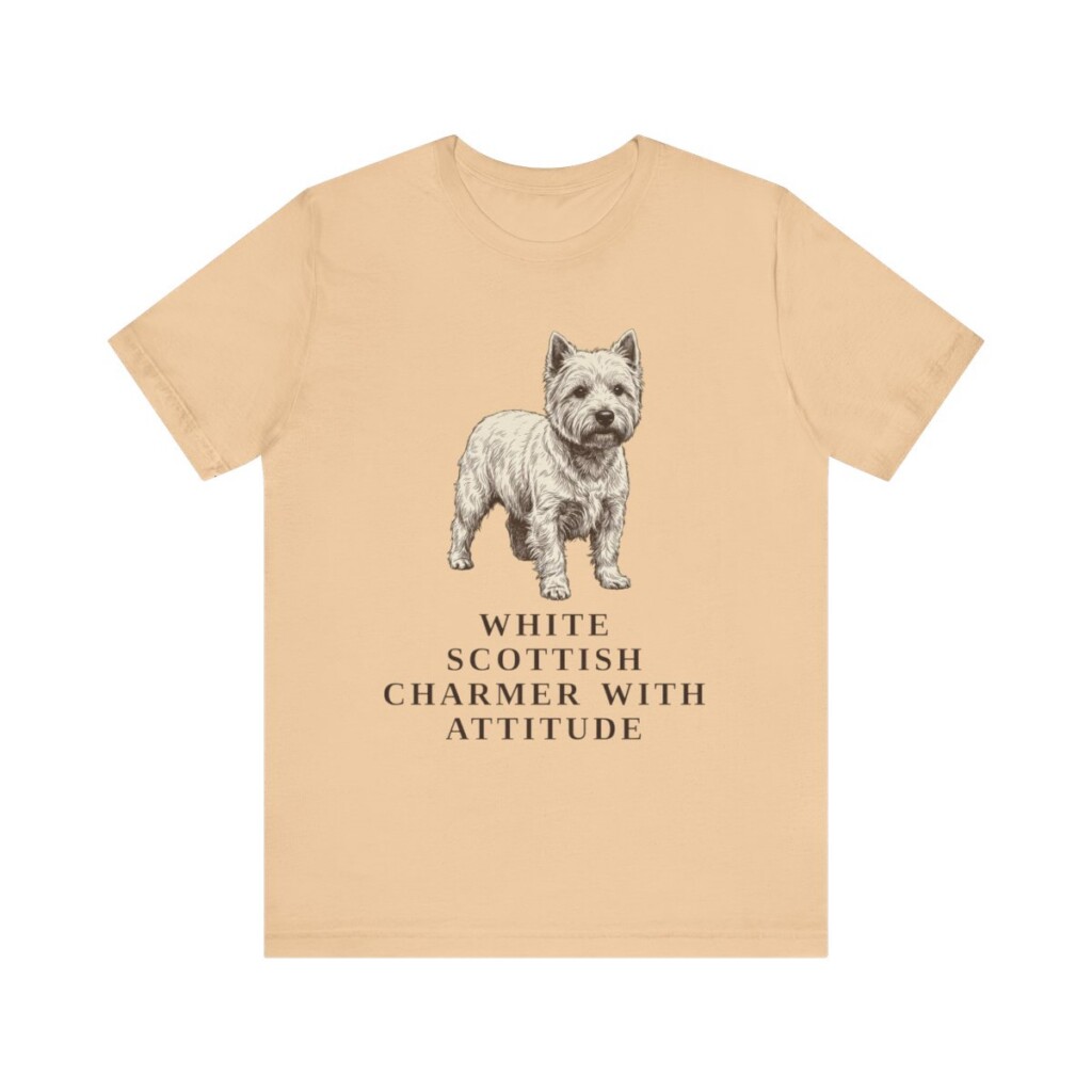 West Highland White Terrier Humor Shirt, Vintage Dog Sketch Tee, Dog Humor Gift