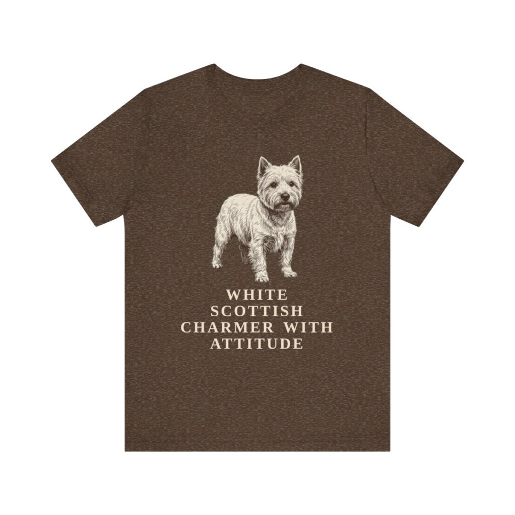 West Highland White Terrier Humor Shirt, Vintage Dog Sketch Tee, Dog Humor Gift