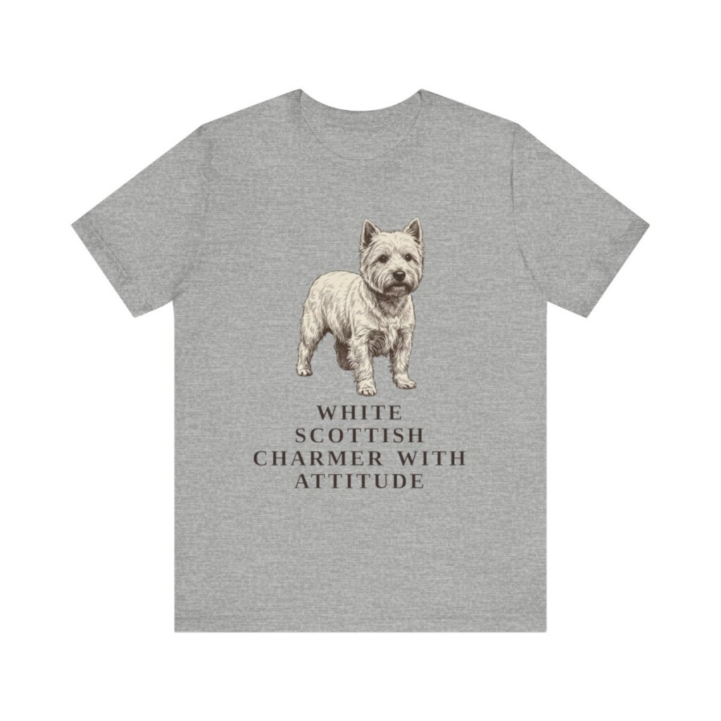 West Highland White Terrier Humor Shirt, Vintage Dog Sketch Tee, Dog Humor Gift