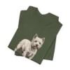 West Highland White Terrier Humor Shirt, Vintage Dog Sketch Tee, Dog Humor Gift