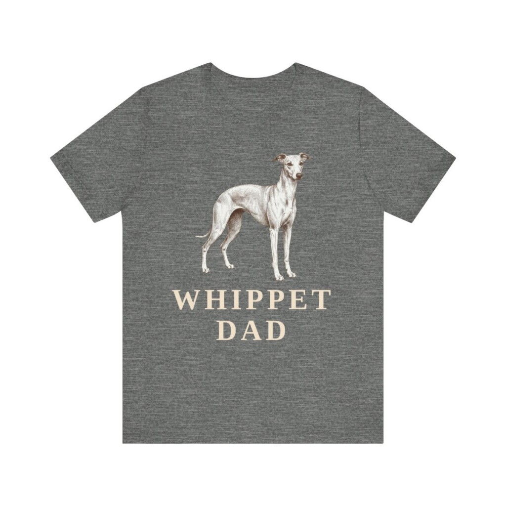 Whippet Dad Shirt, Vintage Dog Sketch Tee, Dog Dad Gift