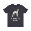 Whippet Dad Shirt, Vintage Dog Sketch Tee, Dog Dad Gift