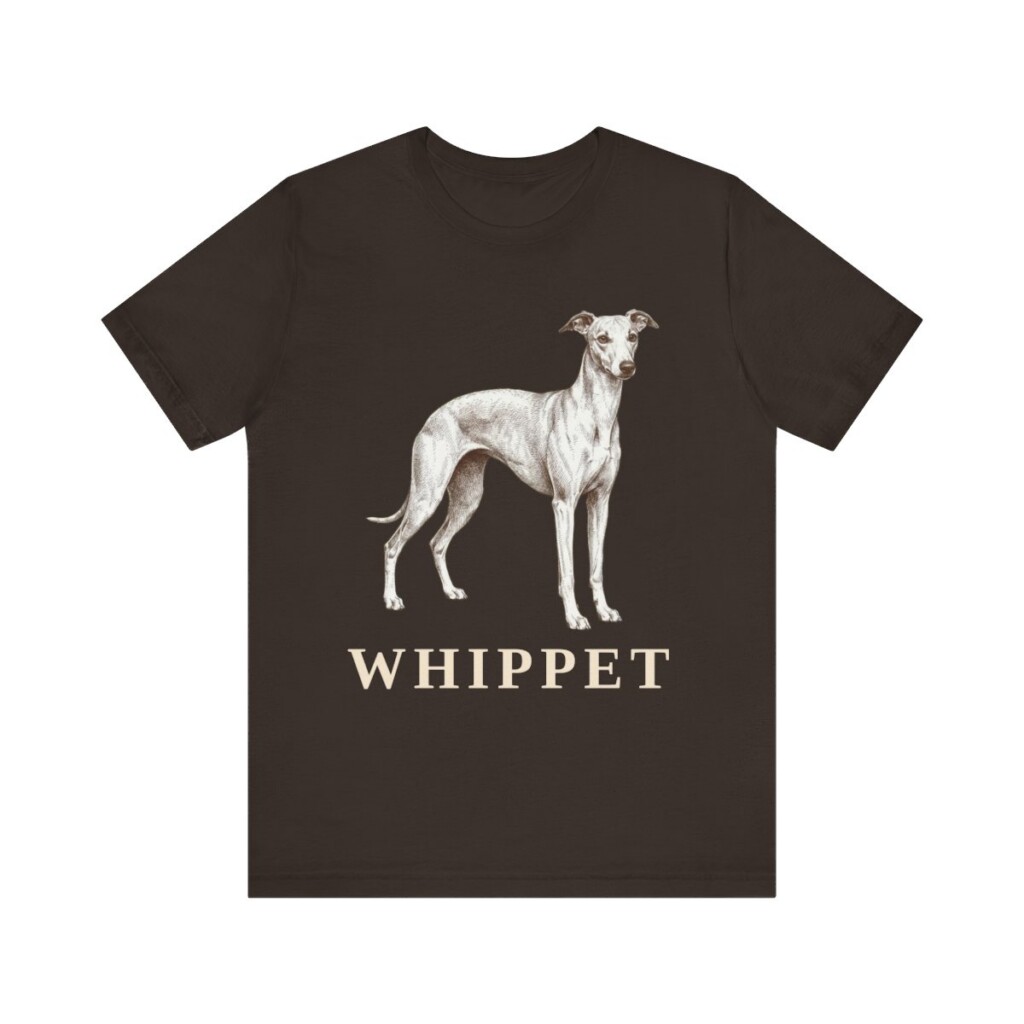 Whippet Lover Shirt, Vintage Dog Sketch Tee, Dog Lover Gift