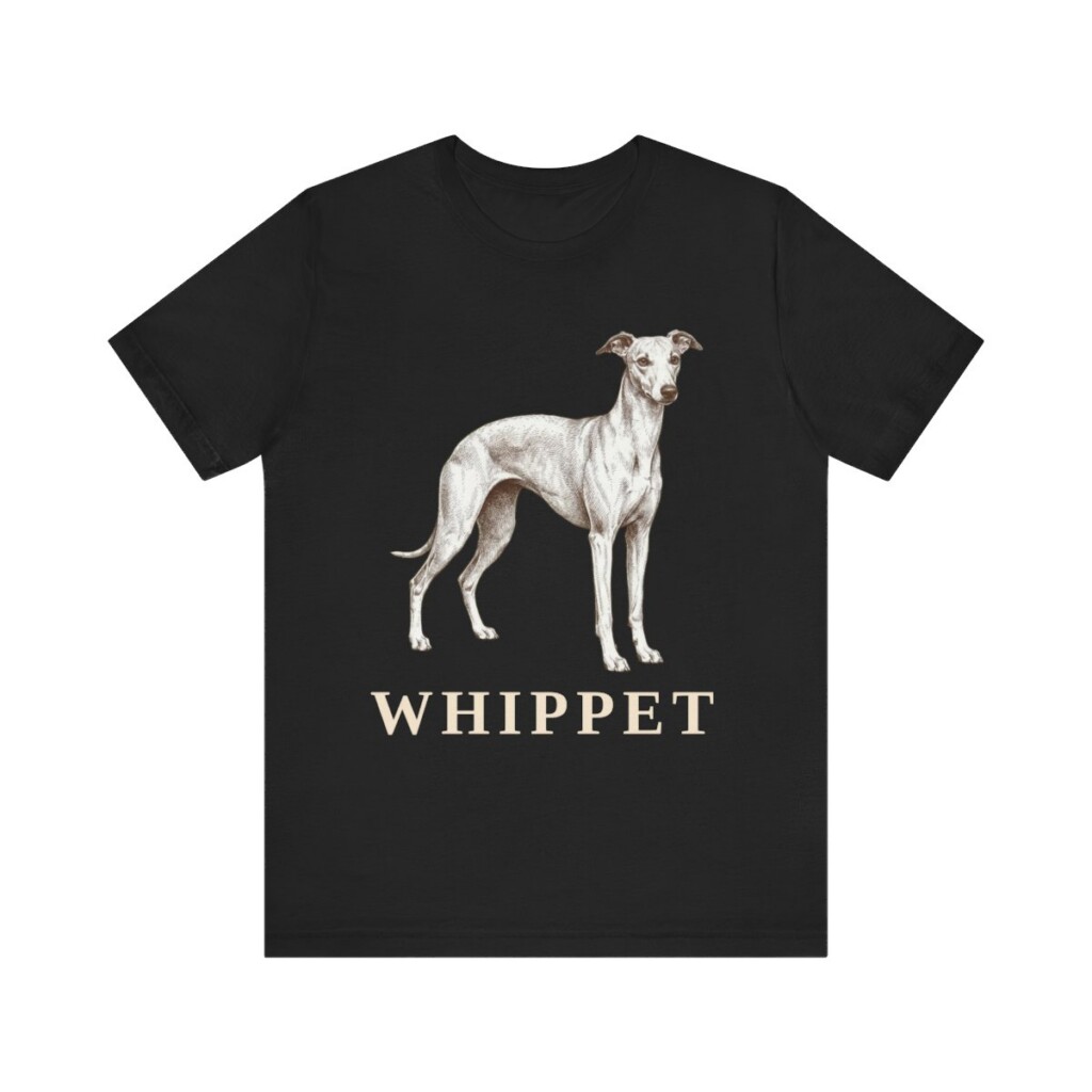 Whippet Lover Shirt, Vintage Dog Sketch Tee, Dog Lover Gift