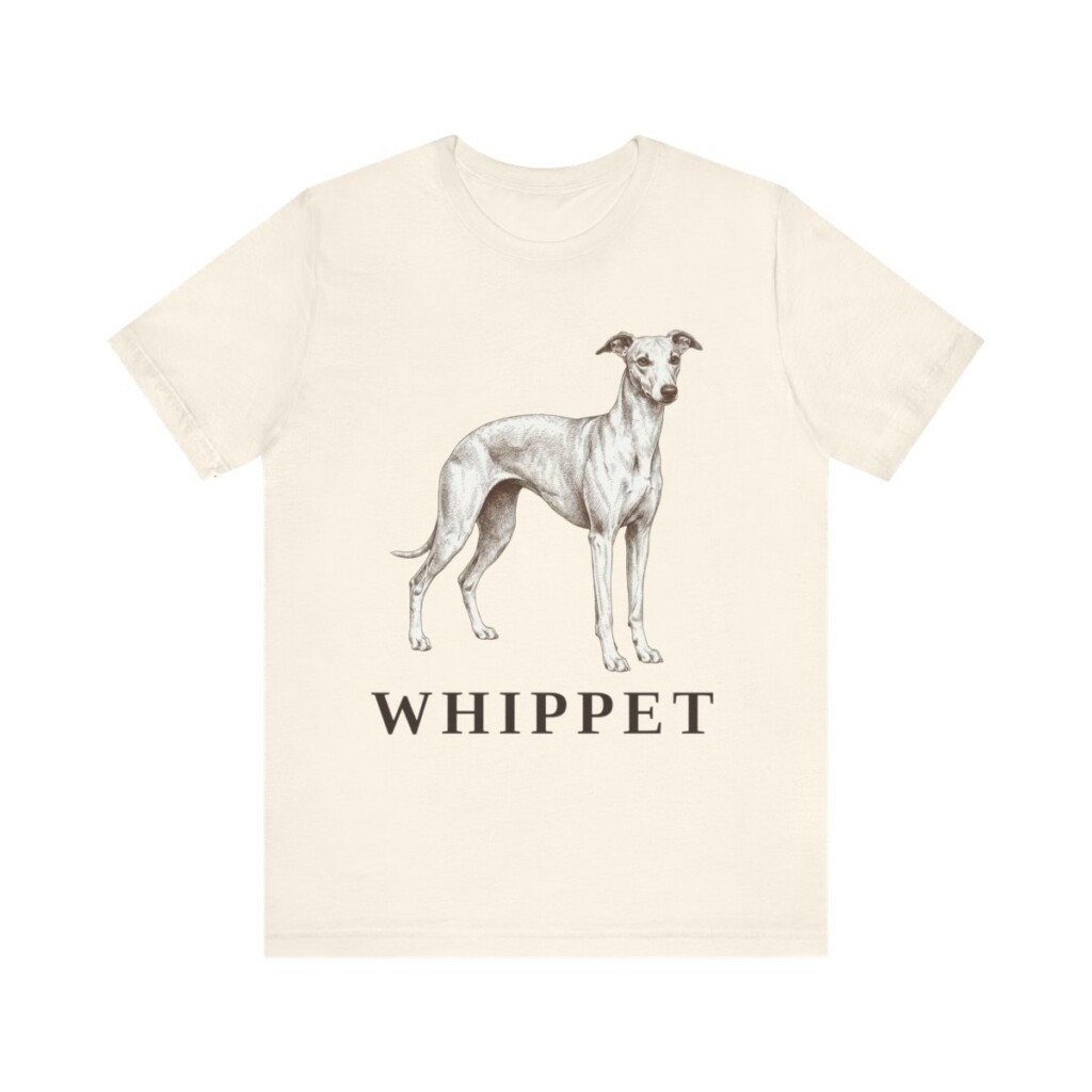 Whippet Lover Shirt, Vintage Dog Sketch Tee, Dog Lover Gift