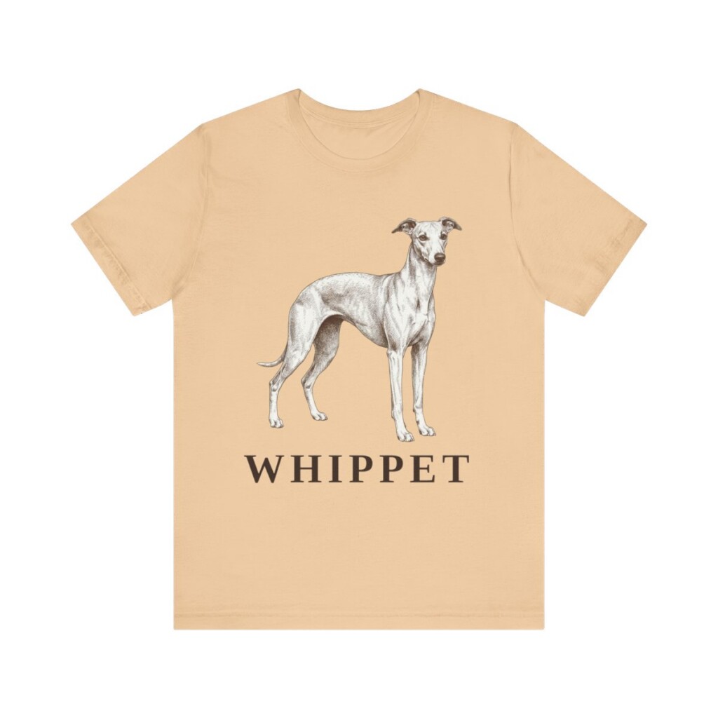 Whippet Lover Shirt, Vintage Dog Sketch Tee, Dog Lover Gift