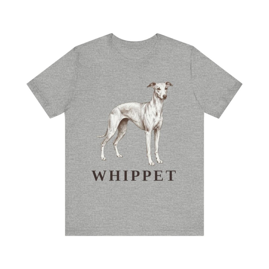 Whippet Lover Shirt, Vintage Dog Sketch Tee, Dog Lover Gift