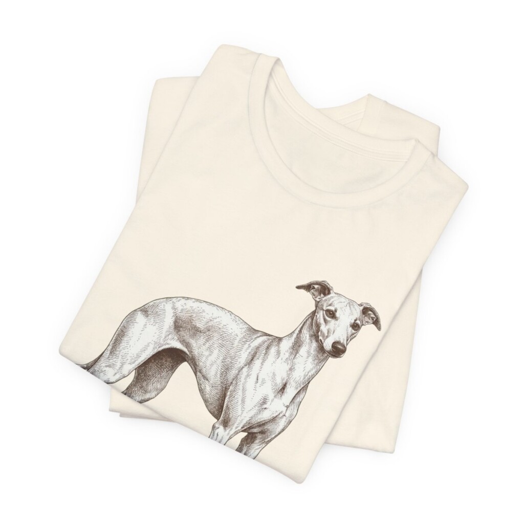 Whippet Lover Shirt, Vintage Dog Sketch Tee, Dog Lover Gift