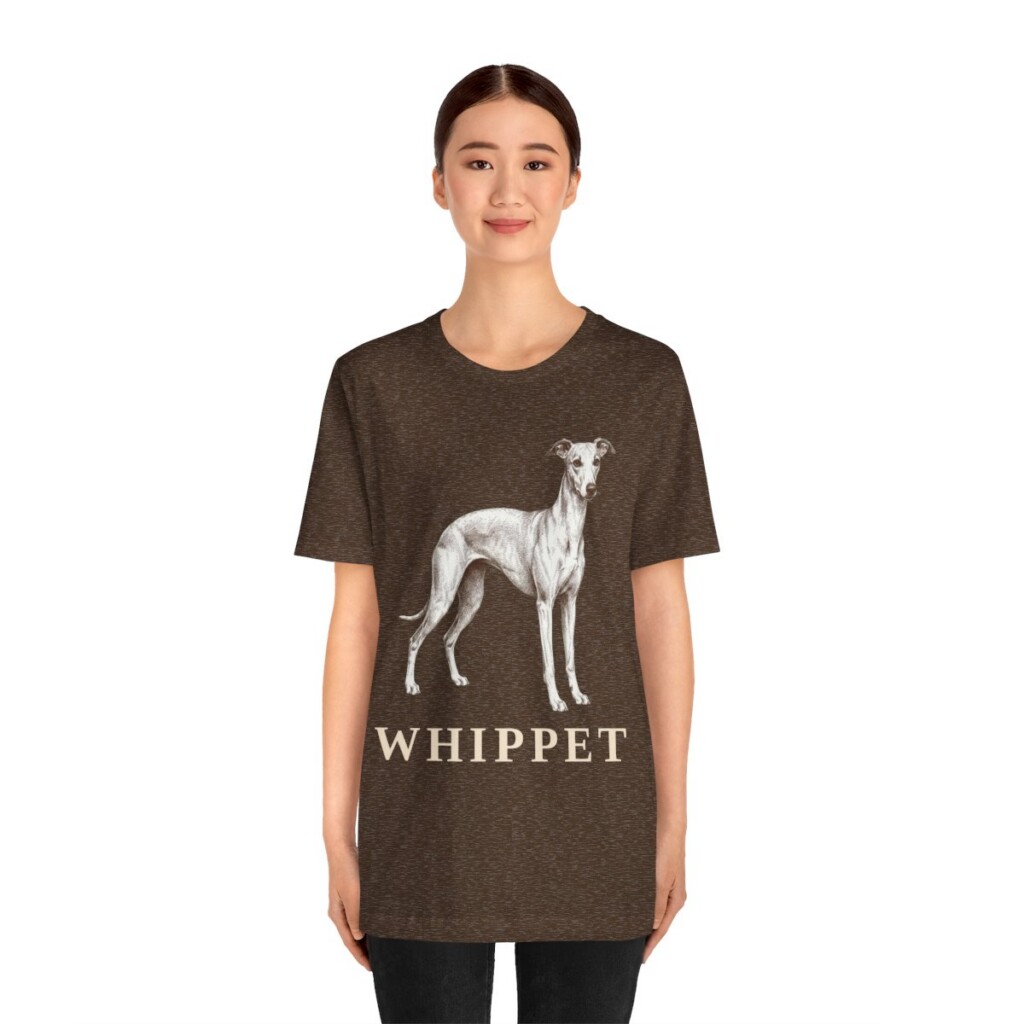 Whippet Lover Shirt, Vintage Dog Sketch Tee, Dog Lover Gift