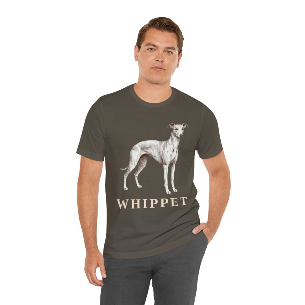 Whippet Lover Shirt, Vintage Dog Sketch Tee, Dog Lover Gift