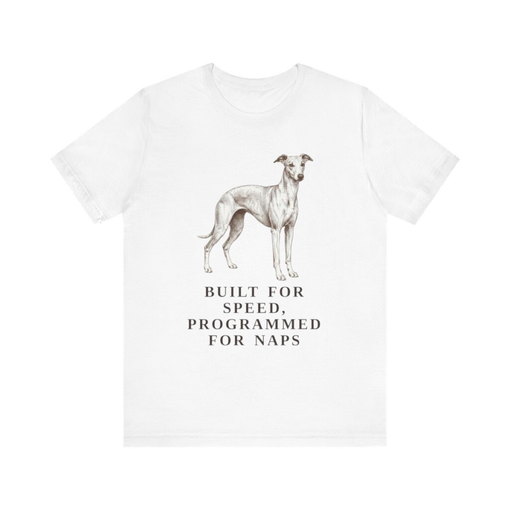 Whippet Humor Shirt, Vintage Dog Sketch Tee, Dog Humor Gift
