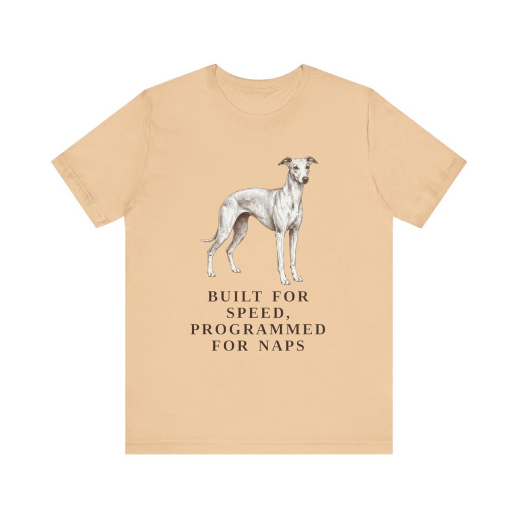 Whippet Humor Shirt, Vintage Dog Sketch Tee, Dog Humor Gift