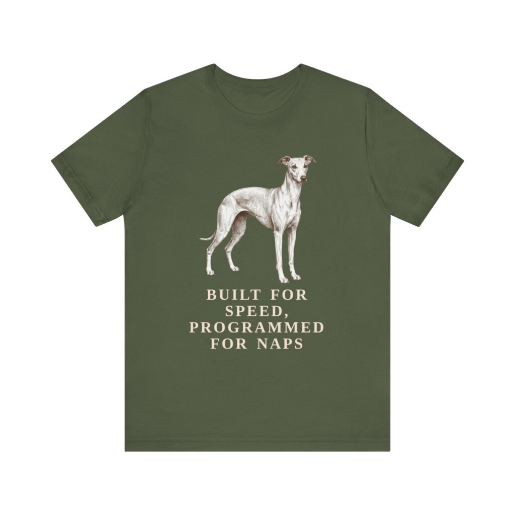 Whippet Humor Shirt, Vintage Dog Sketch Tee, Dog Humor Gift