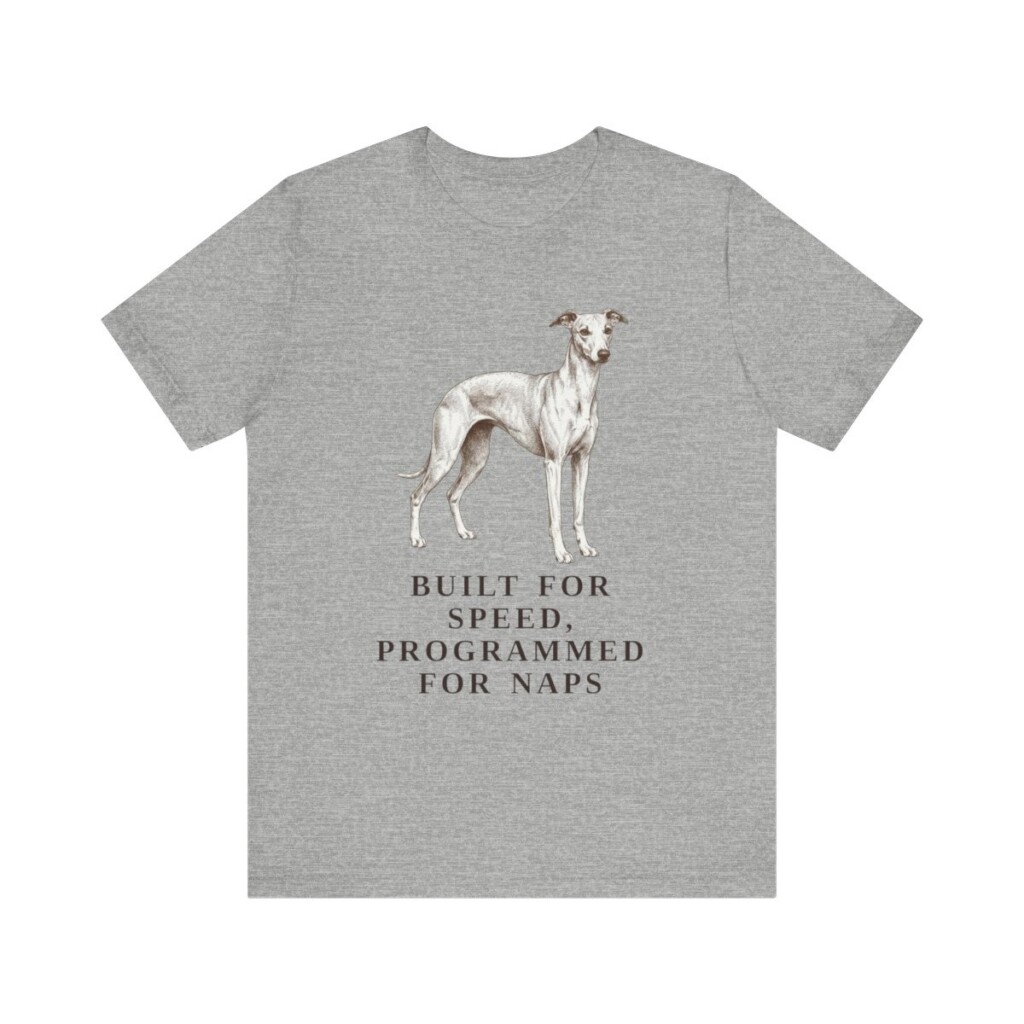 Whippet Humor Shirt, Vintage Dog Sketch Tee, Dog Humor Gift