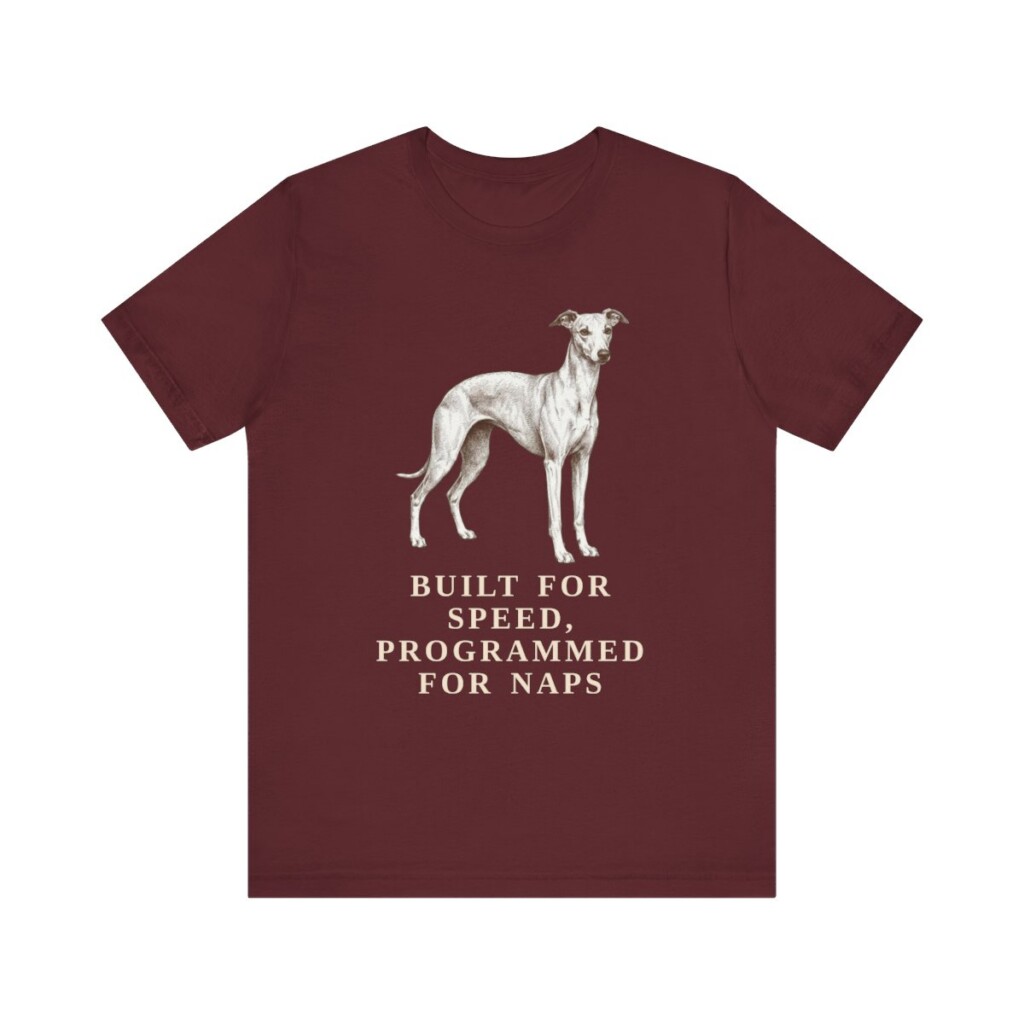 Whippet Humor Shirt, Vintage Dog Sketch Tee, Dog Humor Gift