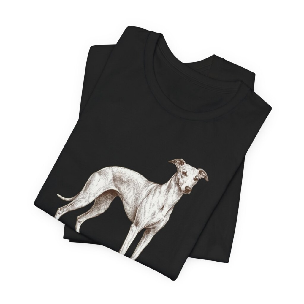 Whippet Humor Shirt, Vintage Dog Sketch Tee, Dog Humor Gift