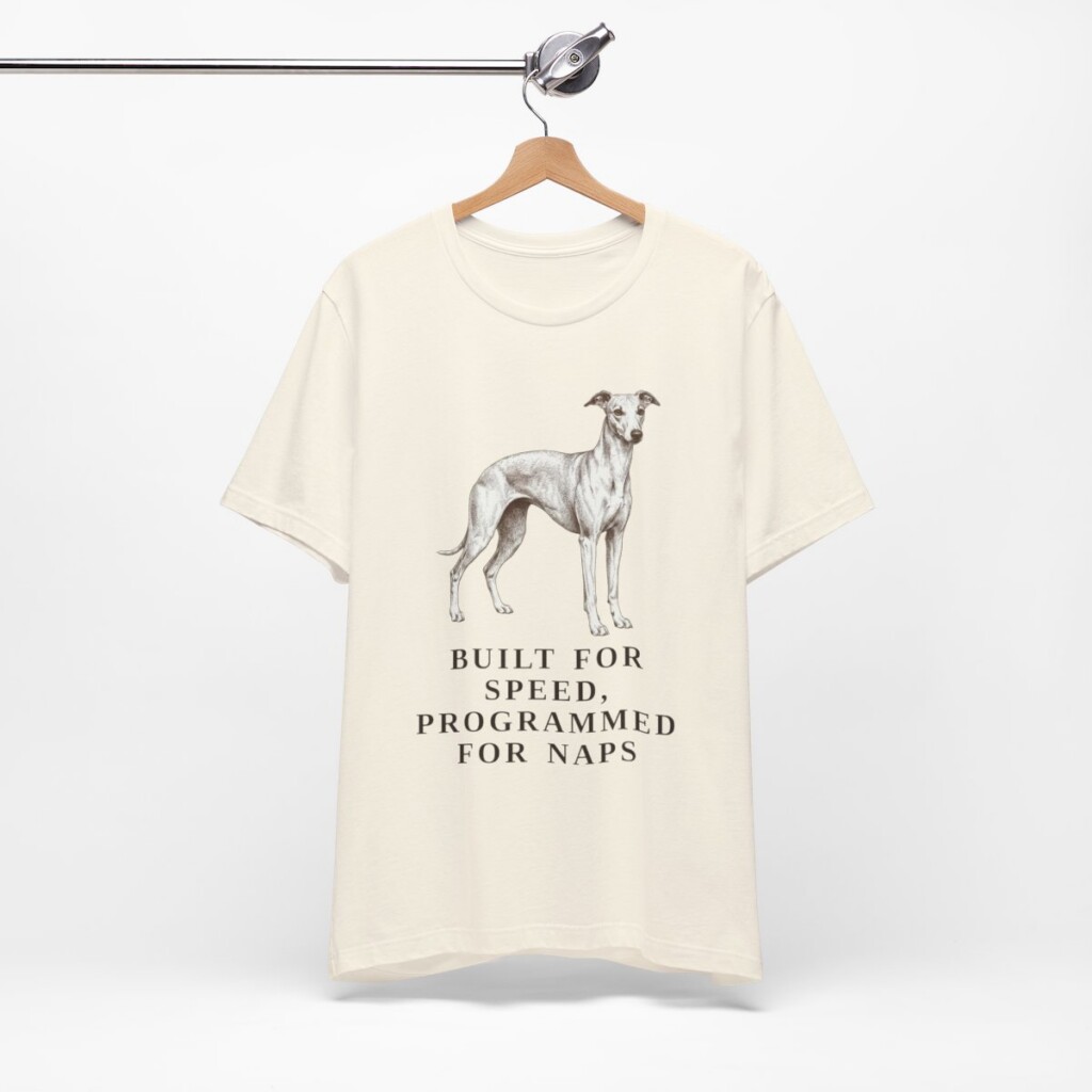 Whippet Humor Shirt, Vintage Dog Sketch Tee, Dog Humor Gift