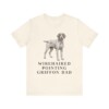 Wirehaired Pointing Griffon Dad Shirt, Vintage Dog Sketch Tee, Dog Dad Gift