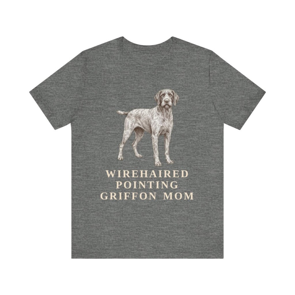 Wirehaired Pointing Griffon Mom Shirt, Vintage Dog Sketch Tee, Dog Mom Gift Wirehaired Pointing Griffon Mom Shirt, Vintage Dog Sketch Tee, Dog Mom Gift