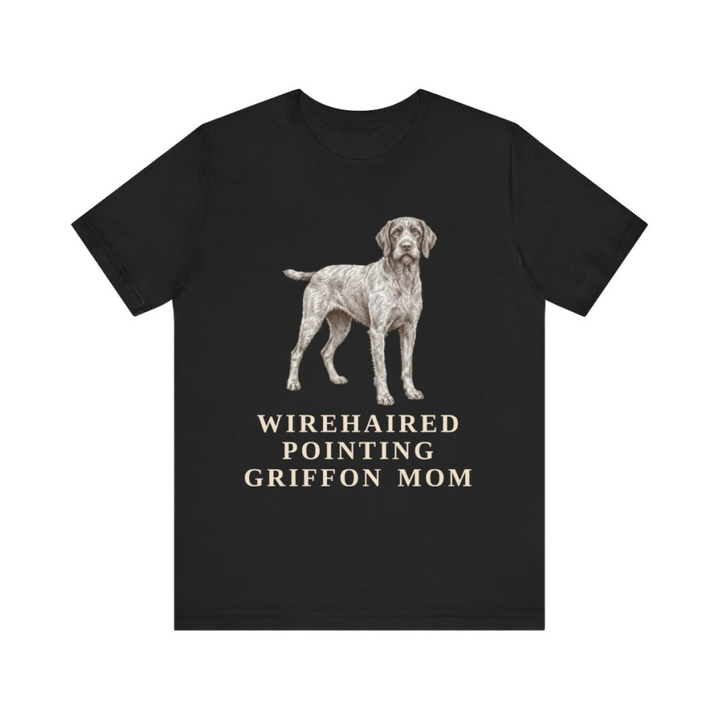 Wirehaired Pointing Griffon Mom Shirt, Vintage Dog Sketch Tee, Dog Mom Gift Wirehaired Pointing Griffon Mom Shirt, Vintage Dog Sketch Tee, Dog Mom Gift