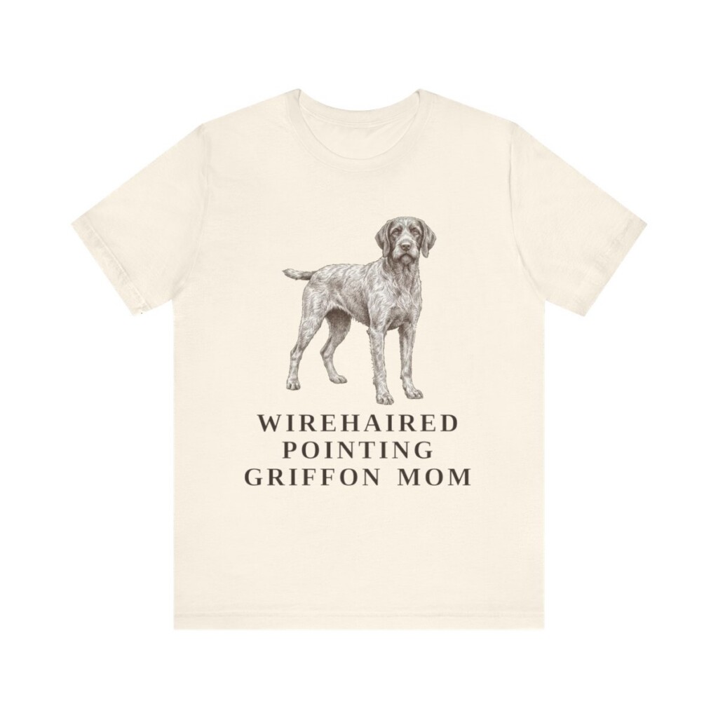 Wirehaired Pointing Griffon Mom Shirt, Vintage Dog Sketch Tee, Dog Mom Gift Wirehaired Pointing Griffon Mom Shirt, Vintage Dog Sketch Tee, Dog Mom Gift