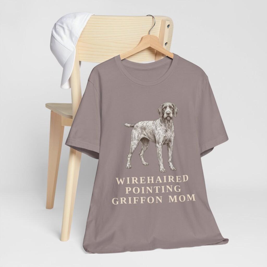 Wirehaired Pointing Griffon Mom Shirt, Vintage Dog Sketch Tee, Dog Mom Gift Wirehaired Pointing Griffon Mom Shirt, Vintage Dog Sketch Tee, Dog Mom Gift
