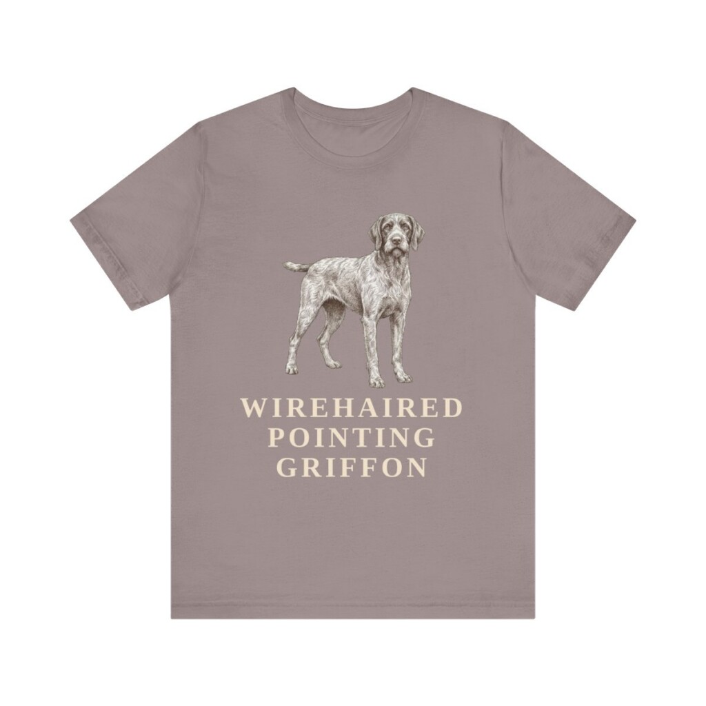 Wirehaired Pointing Griffon Lover Shirt, Vintage Dog Sketch Tee, Dog Lover Gift