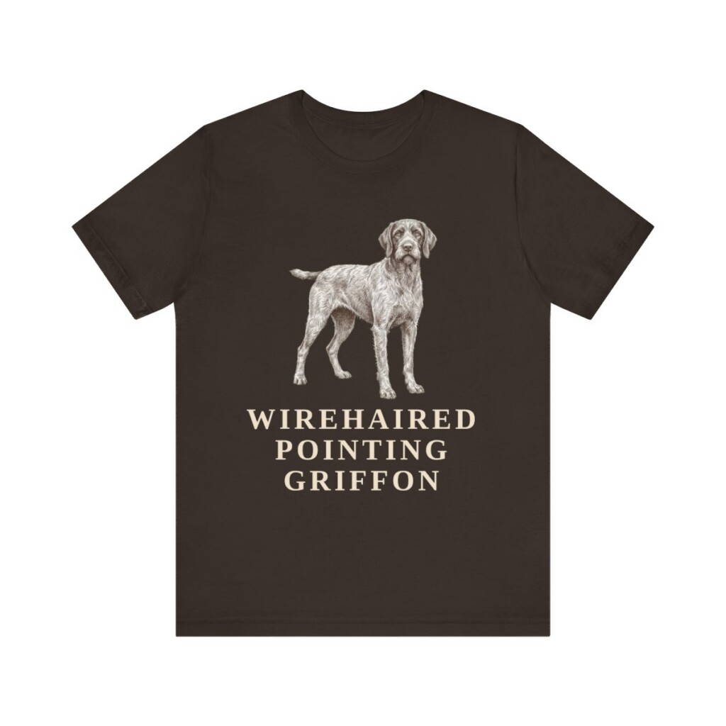 Wirehaired Pointing Griffon Lover Shirt, Vintage Dog Sketch Tee, Dog Lover Gift